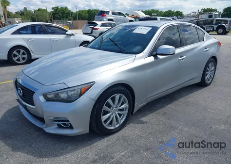 2016 Infiniti Q50 3.0T Premium from USA, damaged, VIN JN1EV7ARXGM342476